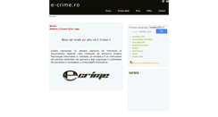 Desktop Screenshot of e-crime.ro